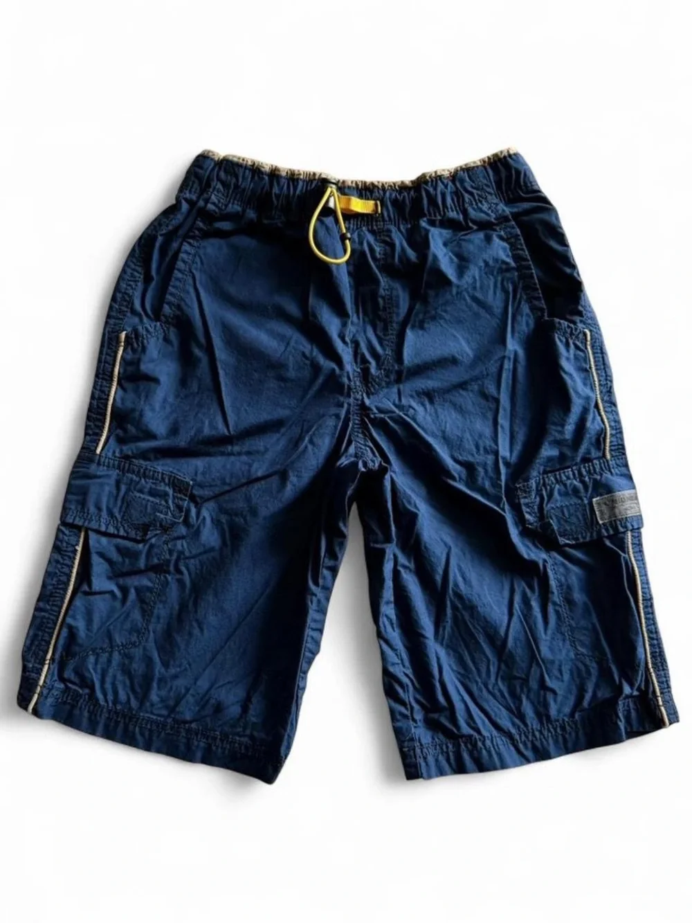 UNIONBAY Boys Navy Blue Cargo Shorts Size 10 Elastic Waist